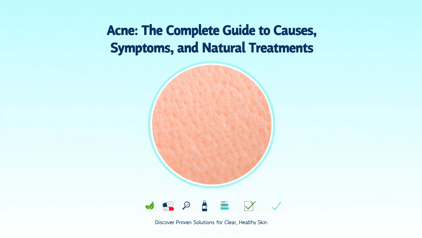 Acne :The Complete Guide to Causes, Symptoms, and Natural Treatments